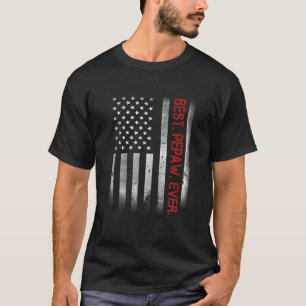 T-shirt Meilleur Pepaw Jamais Vintage Drapeau Américain P