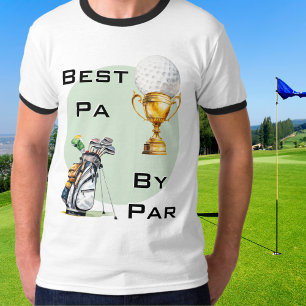 T-shirt Meilleur Père Au Par Golfeur Papa Cadeau Fête des