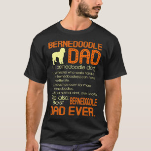 T-shirt Meilleur père Bernedoodle jamais pères Fête des pè