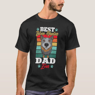 T-shirt Meilleur père Blue Heeler Homme Ever Australian Ca
