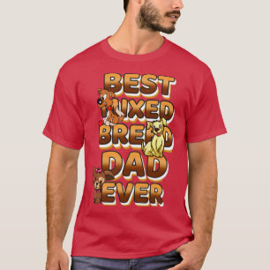 T-shirt Meilleur Père Chien Jamais Mélangé