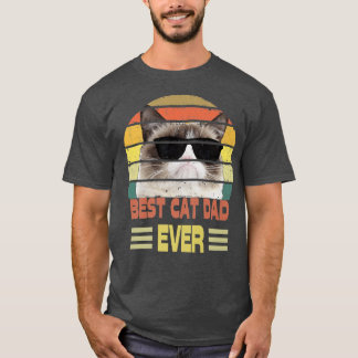 T-shirt Meilleur père de chat jamais