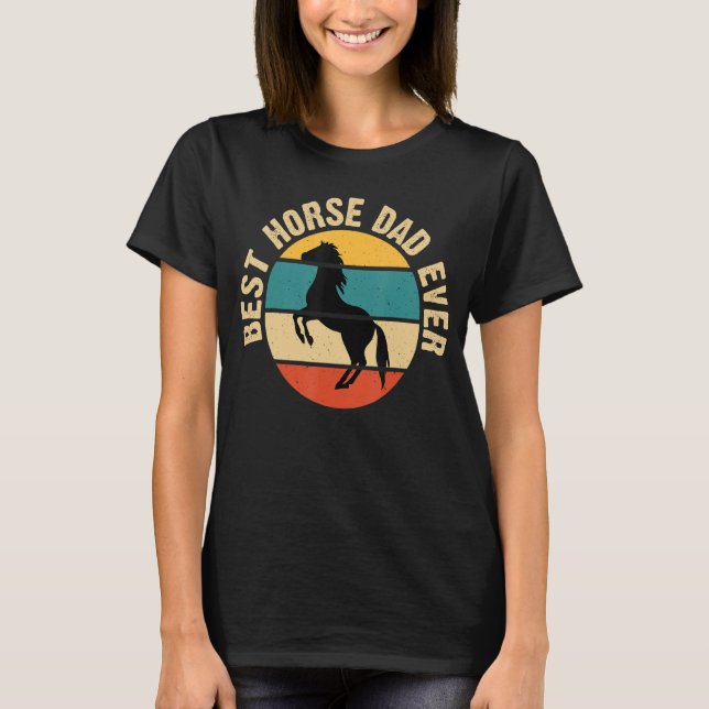 T-shirt Meilleur Père De Cheval Jamais Comme Un Père Régul (Devant)