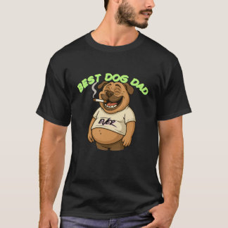 T-shirt Meilleur père de chien jamais | Drôle cadeau de Ca