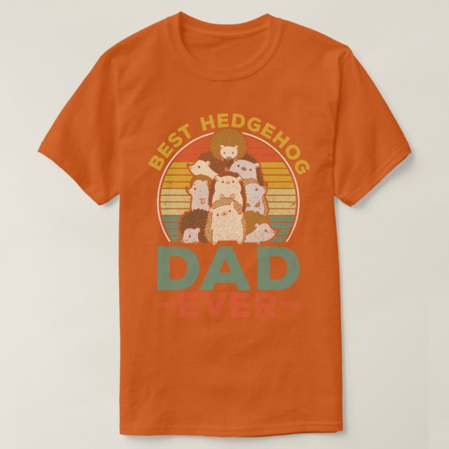 T-shirt Meilleur père de hérisson jamais Citer pour un hér (Design devant)