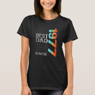 T-shirt Meilleur Père Depuis 1977 Pour Le Meilleur Père Du