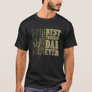 T-shirt Meilleur Père Du Camion Pour Un Camion Ou Un Condu
