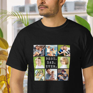 T-shirt MEILLEUR PÈRE JAMAIS 8 Collage de Photos