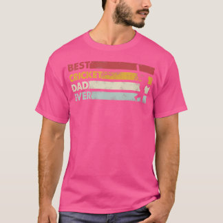 T-shirt Meilleur Père Jamais Père Cricket