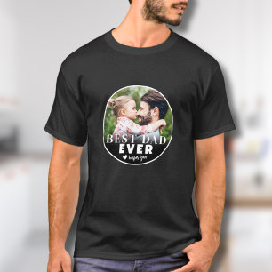 T-shirt Meilleur Père Jamais Photo Personnalisée Père