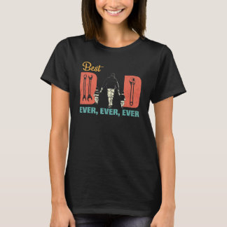 T-shirt Meilleur Père Mécanique Jamais Handyman Pères Vint