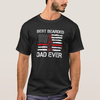 T-shirt Meilleur père porteur Jamais père pompier