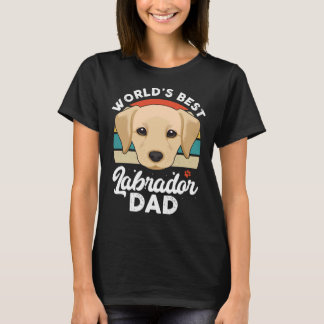 T-shirt Meilleur Père Retrieur Labrador Du Monde