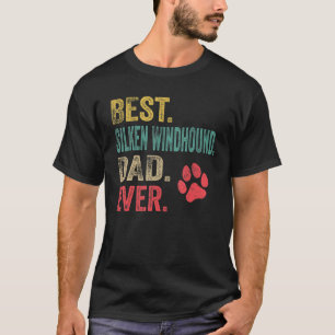 T-shirt Meilleur père Silken Windhound pour homme de tous