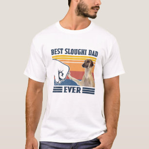 T-shirt Meilleur Père Sloughi Jamais Drôle Adulte Chien Pè