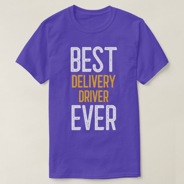 T-shirt Meilleur pilote de livraison (Design devant)