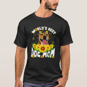 T-shirt Meilleur Pitbull Dog Maman Fête des Mères Drôle