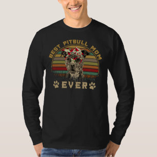 T-shirt Meilleur Pitbull Maman Ever Amoureux des chiens Ma