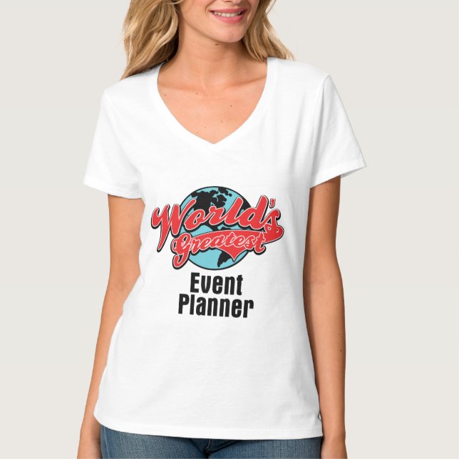 T-shirt Meilleur planificateur d'événements (Devant)