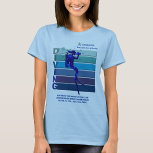 T-shirt Meilleur Plongeur De Scuba Du Club Pour Femmes