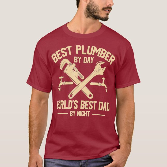 T-shirt Meilleur Plumber graphique Cadeau de naissanceDay  (Devant)