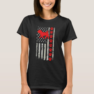 T-shirt Meilleur Pompier Maltais Maman Papa Jamais Drapeau