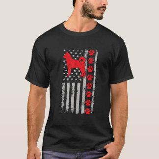 T-shirt Meilleur Pompier Norvégien Elkhound Maman Papa Eve