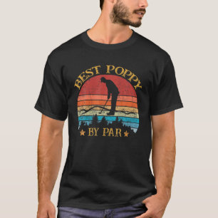T-shirt Meilleur Poppy By Par Fête des pères Golf Golf