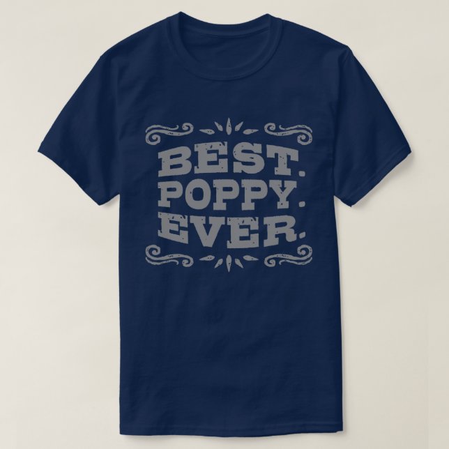 T-shirt Meilleur Poppy jamais (Design devant)