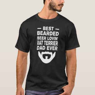 T-shirt Meilleur Porté Bière Lovin' Rat Terrier Papa Père