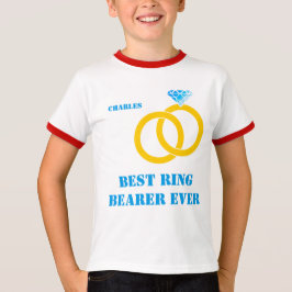 T-shirt Meilleur Porteur De Bague Personnalisable