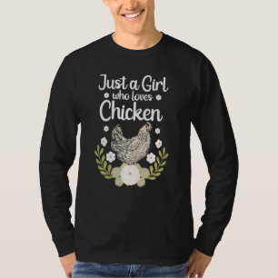 T-shirt Meilleur Poulets Pour Farmer Girls Femmes Agricole