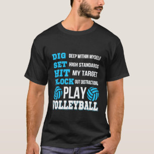 T-shirt Meilleur Pour Joueur de volleyball Fille Anniversa