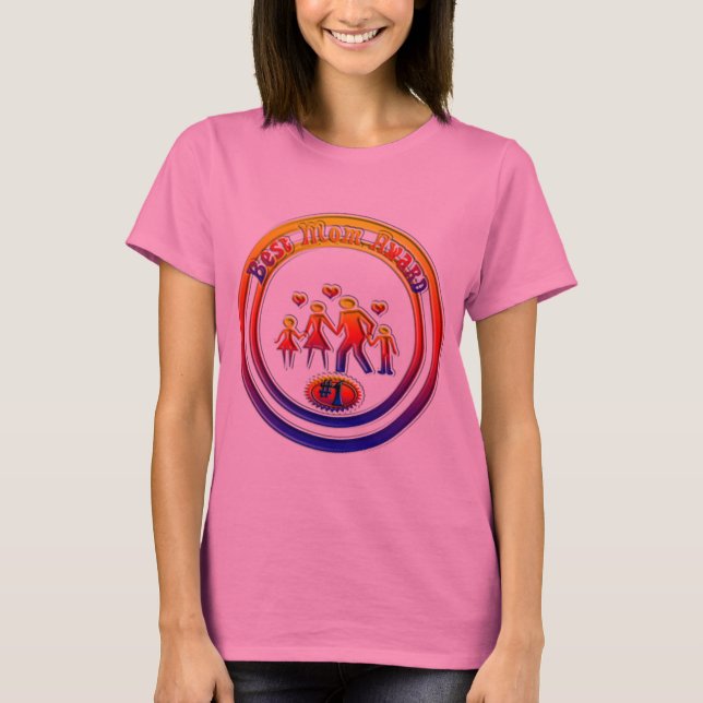 T-shirt Meilleur prix de maman Rainbow Family (Devant)