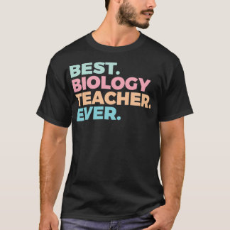 T-shirt Meilleur professeur de biologie Ever Biologiste Éd