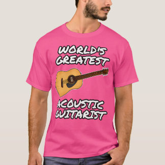T-shirt Meilleur Professeur De Guitare Acoustique Du Monde
