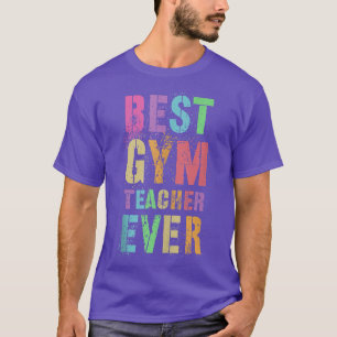 T-shirt Meilleur Professeur De Gym Ever Drôle Exercice De