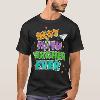 T-shirt Meilleur professeur de mathématiques Jamais Mathém