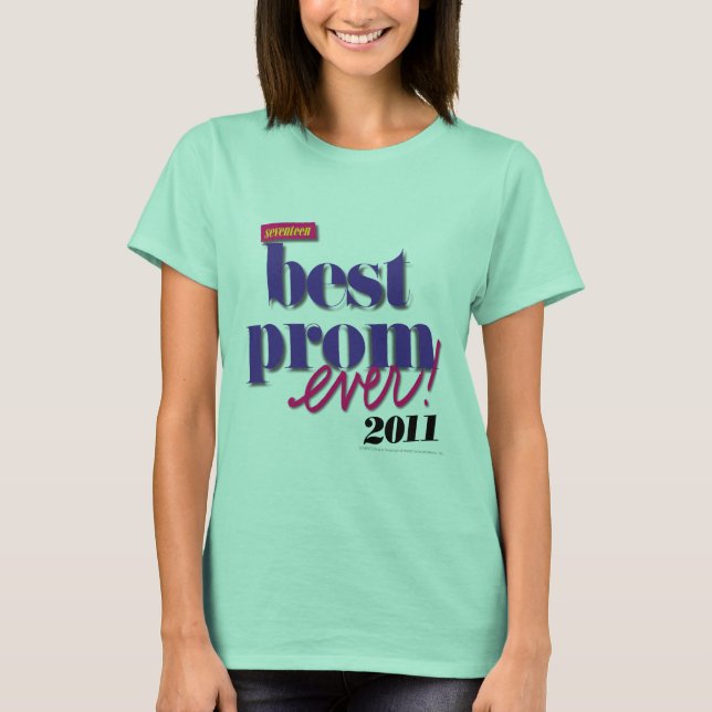 T-shirt Meilleur Prom jamais - Violet (Devant)