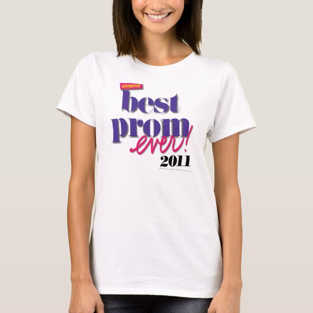 T-shirt Meilleur Prom jamais - Violet (Devant)