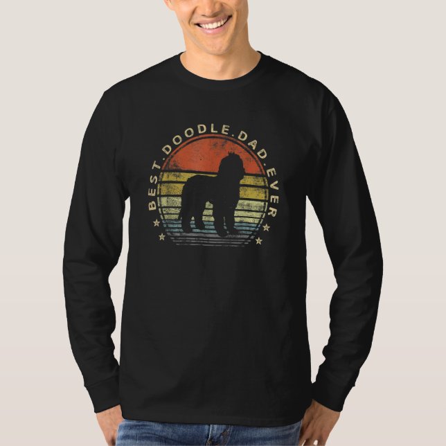 T-shirt Meilleur propriétaire de chien Doodle Papa Labrado (Devant)