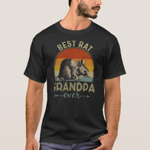 T-shirt Meilleur Rat Grand-père Jamais Rétro Rat Graphic P