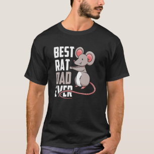 T-shirt Meilleur Rat Papa Jamais Mignonne Rats Animaux Pèr