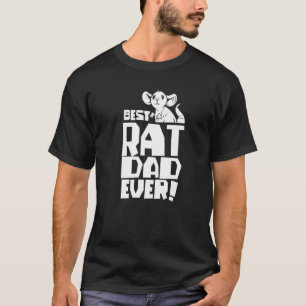 T-shirt Meilleur Rat Papa Jamais Mignons Rats Animal Père 