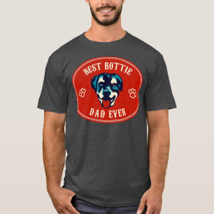 T-shirt Meilleur Rottie Papa Jamais Rottweiler Chien Amour