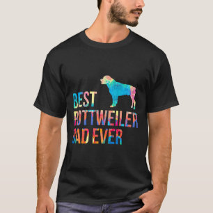 T-shirt Meilleur Rottweiler papa Hommes garçons Rottie Cad