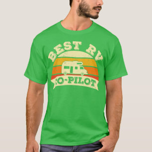 T-shirt Meilleur RV CoPilote Camping Camper Caravan Motorh