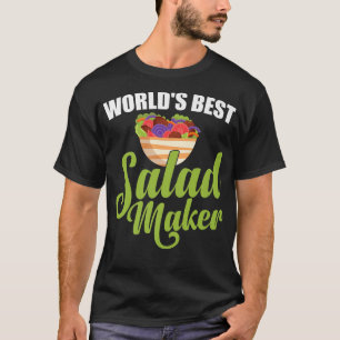 T-shirt Meilleur Salade-Maker du monde Lover Salad Vegetar