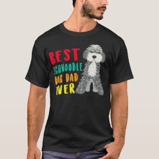 T-shirt Meilleur Schnoodle Chien Papa Jamais Fête des père