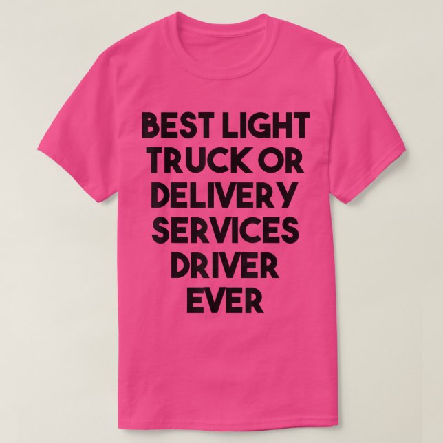 T-shirt Meilleur service de livraison de camions légers Co (Design devant)